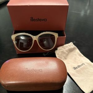 Illesteva Scicili Ginger Sunglasses with Brown Lenses